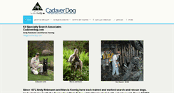 Desktop Screenshot of cadaverdog.com