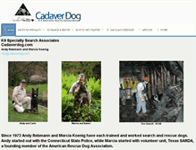 Tablet Screenshot of cadaverdog.com